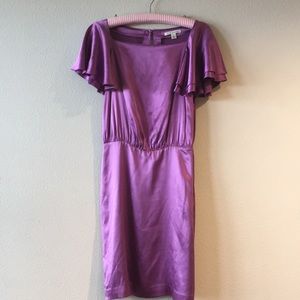 Banana Republic Silk Dress w/ Flutter Sleeve